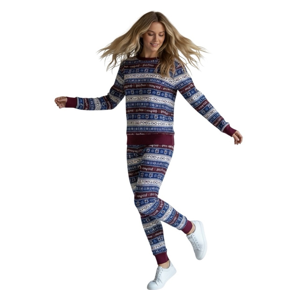 HARRY POTTER LEVIOSA Thermal Set Long Pajamas  Women’s Size XL/XG HOLIDAY READY
